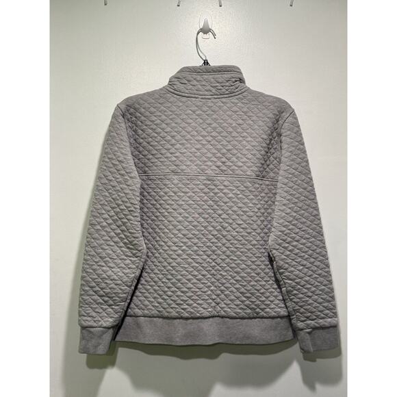 Patagonia Organic Cotton Quilt Snap-T Pullover Jacket Gray Women’s Size L NWOT - Picture 2 of 5